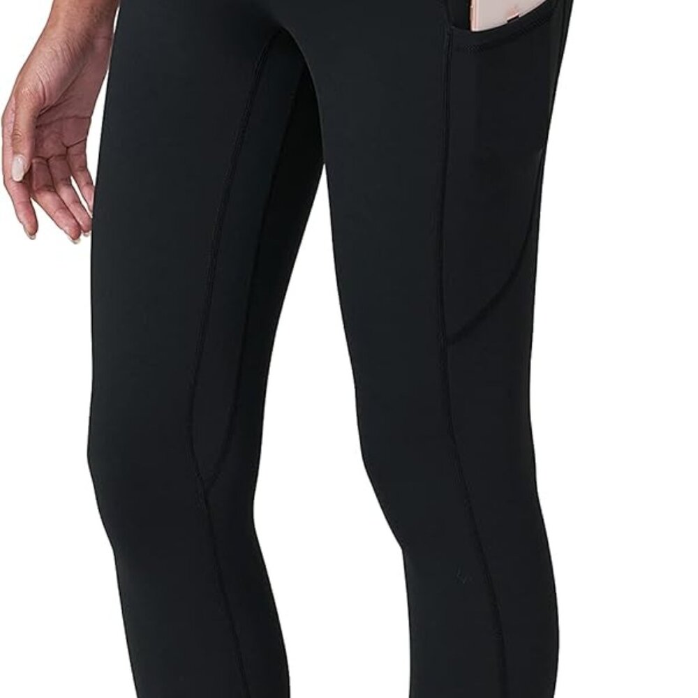 Women's Maternity Workout Leggings Over The Belly Pregnancy Yoga Pants with Pock